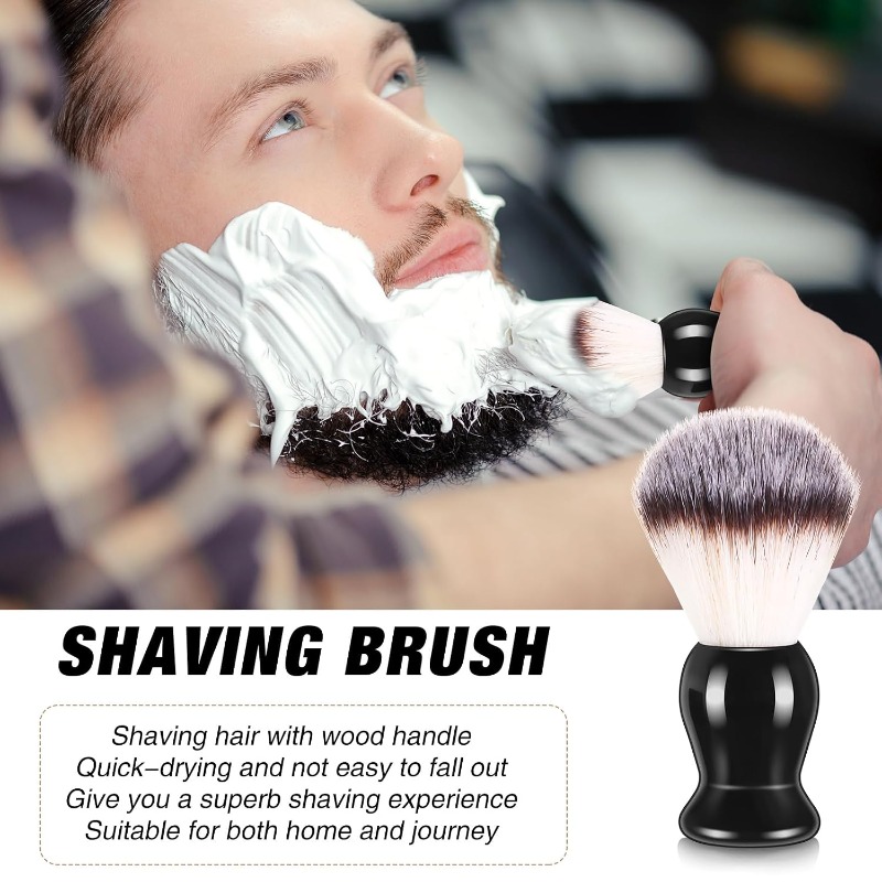 1Pcs Beard Shaving Brush, Wood - огляд і ціна Soap Making Equipment