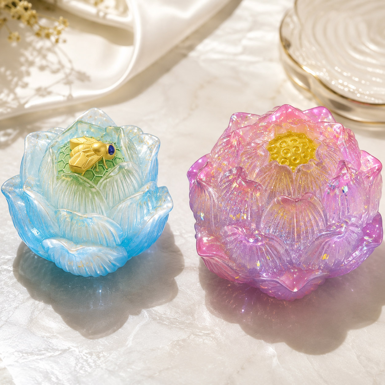 S0314 Bee Lotus Flower Silicon - огляд і ціна Soap Making Business