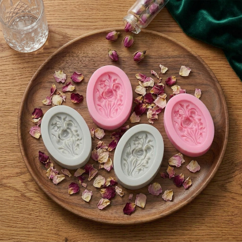 4 Silicone mold with flower sh - огляд і ціна Soap Making Equipment